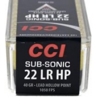 Náboje CCI .22LR Sub-Sonic HP